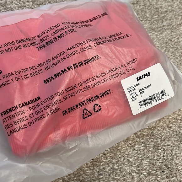 BRAND NEW SKIMS COTTON RIB BOXER ❤️ - Picture 3 of 3